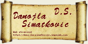 Danojla Simatković vizit kartica